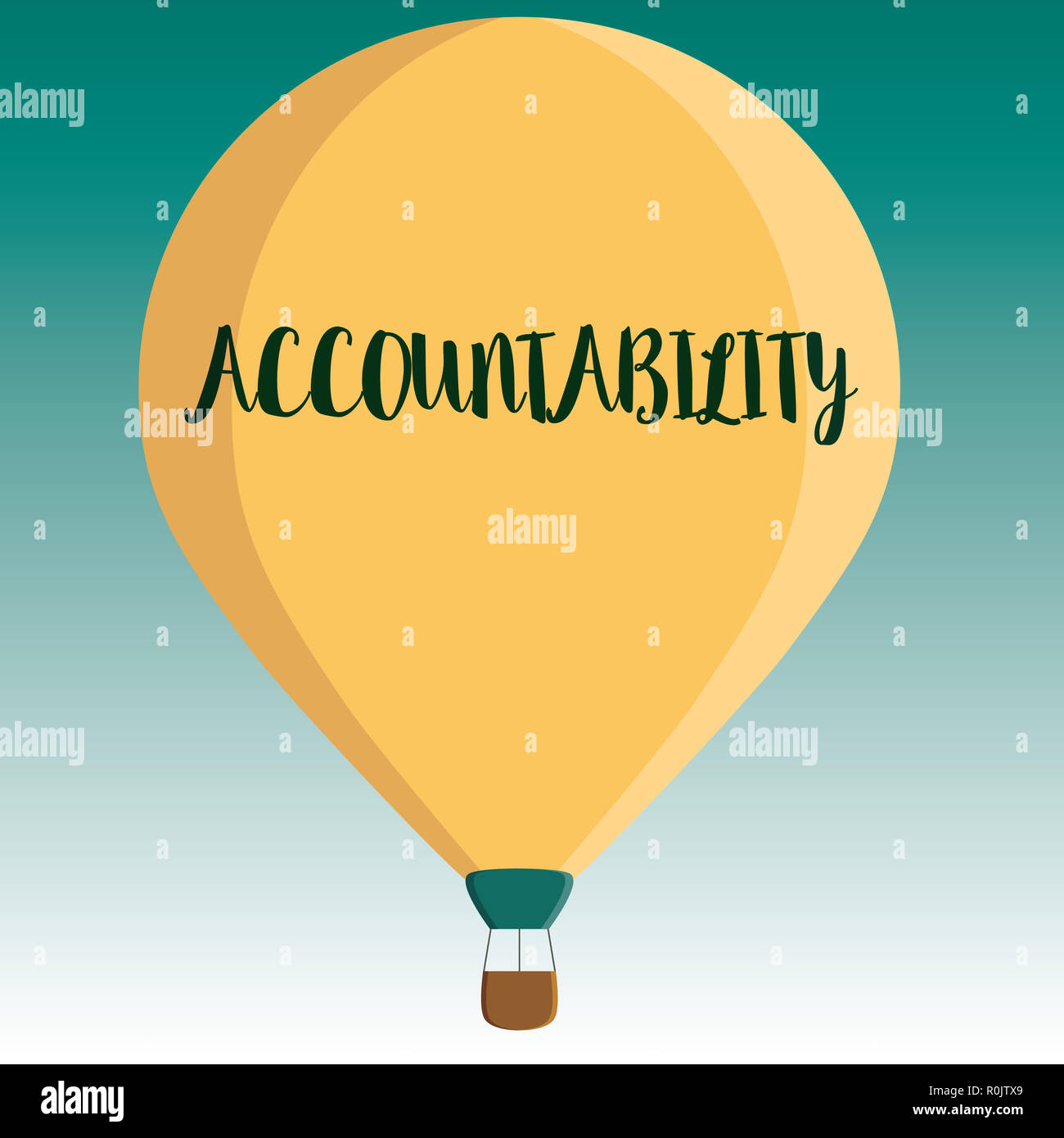 Answerable Handwriting text Accountability. Concept meaning State of being ...
