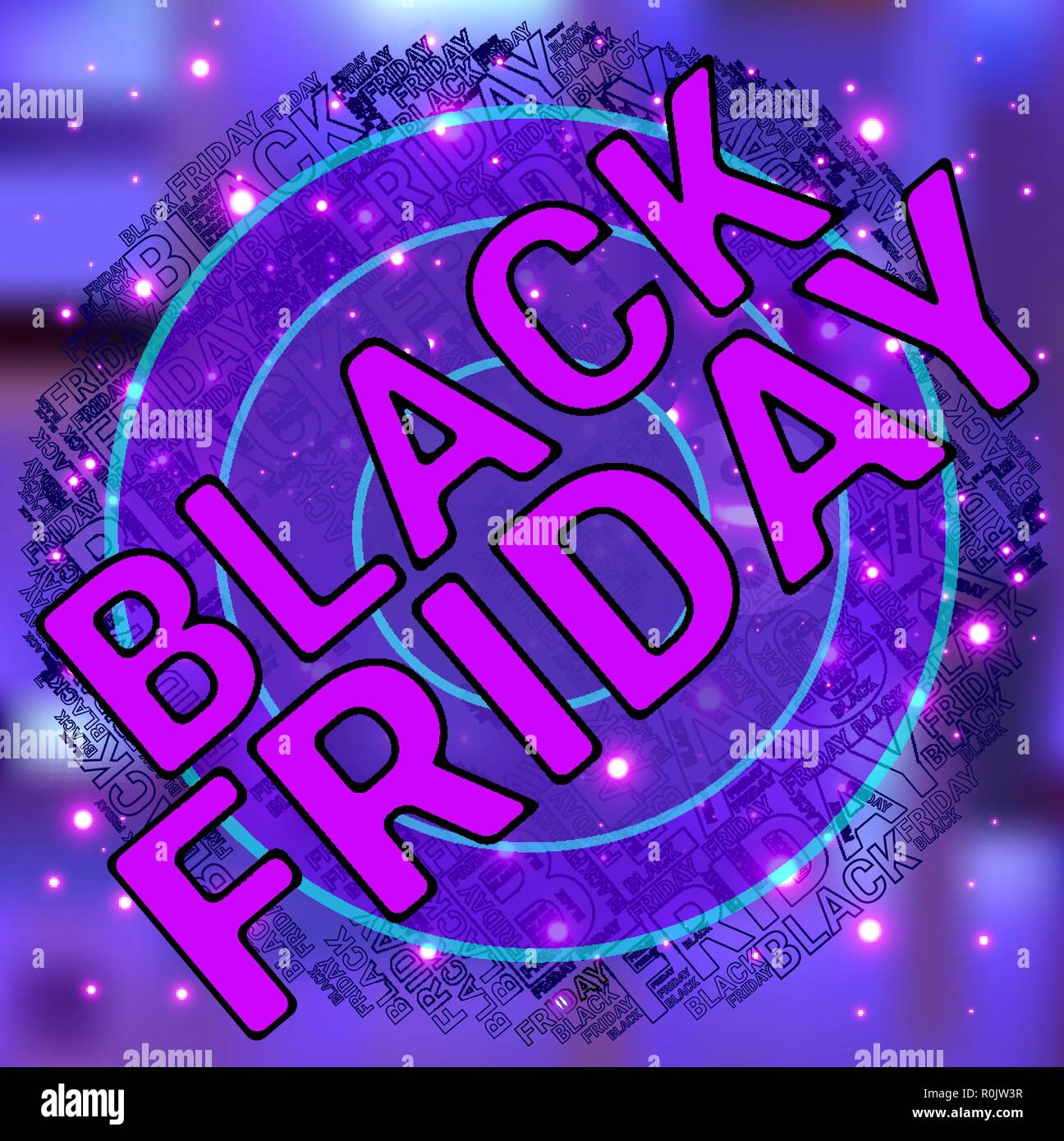 Black Friday Wordcloud. Typography concept. Text cloud. Vector illustration Stock Vector