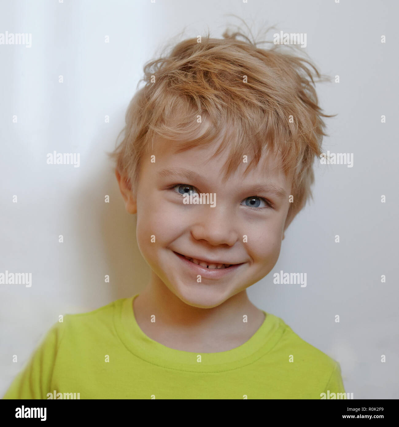 Beautiful smiling cute boy Stock Photo