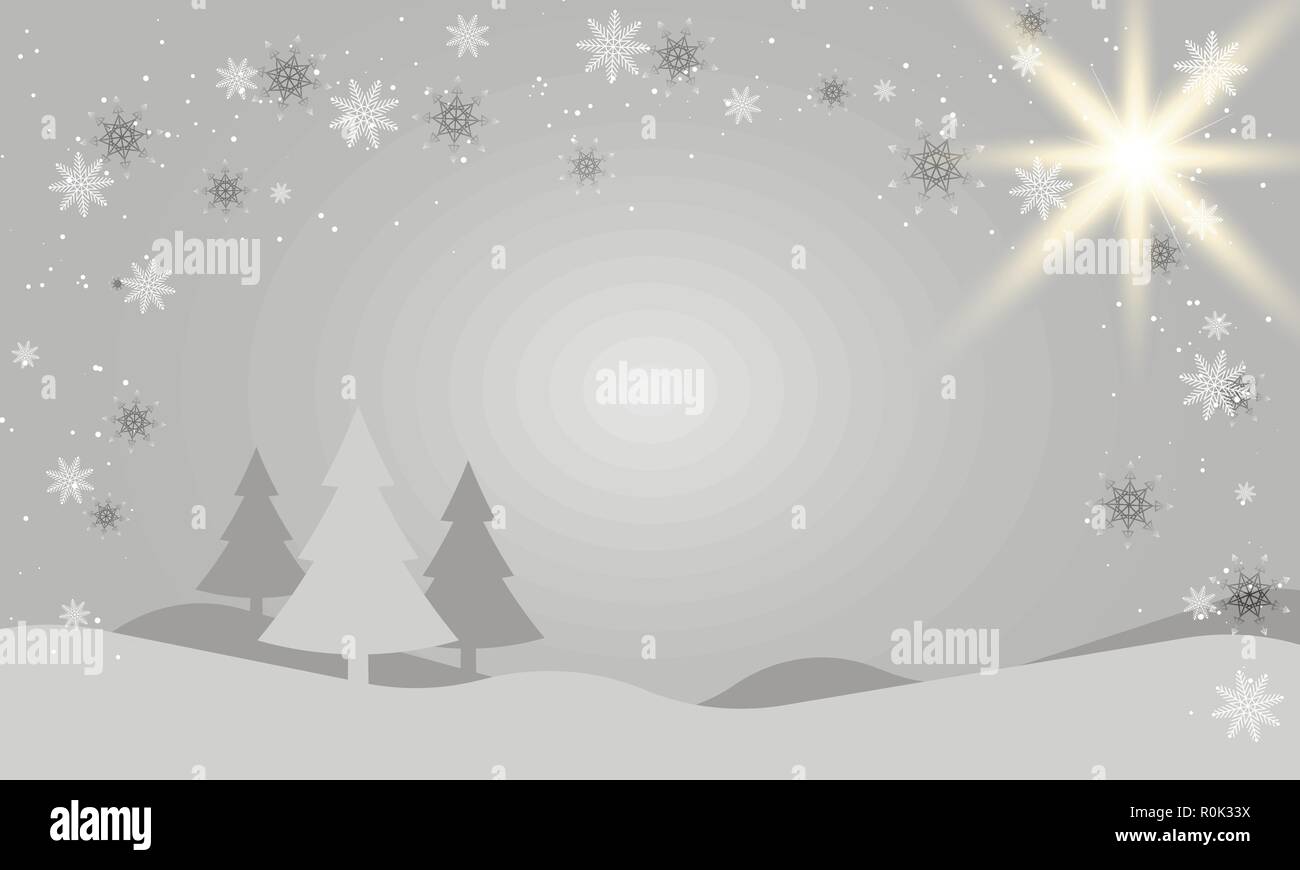 Winter Season design background, Vector Illustration a Stock Vector ...