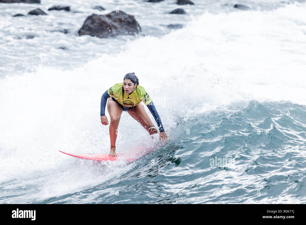 Surf in the canary islands Stock Photo Alamy