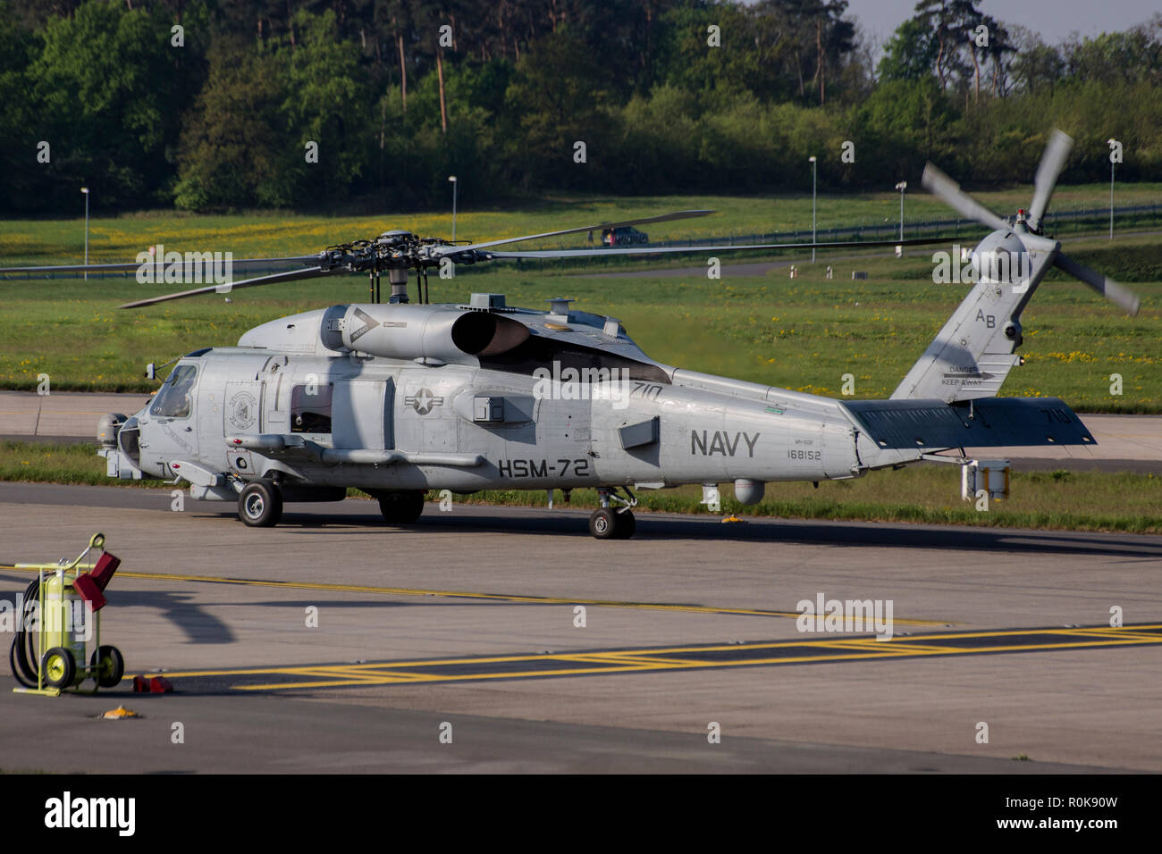 MH-60R ASW helicopter of the U.S. Navy from HSM-72. Stock Photo