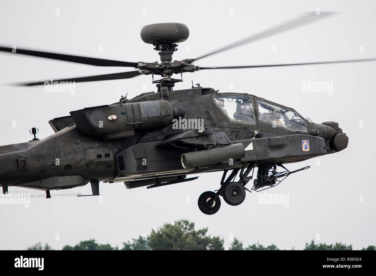 AH-64D Longbow Apache of the U.S. Army Europe. Stock Photo