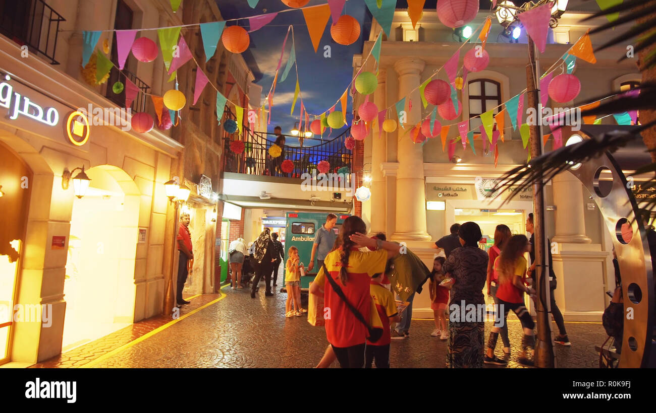 KidZania Dubai provides children and their parents a safe and very realistic educational environment at Dubai Mall Stock Photo