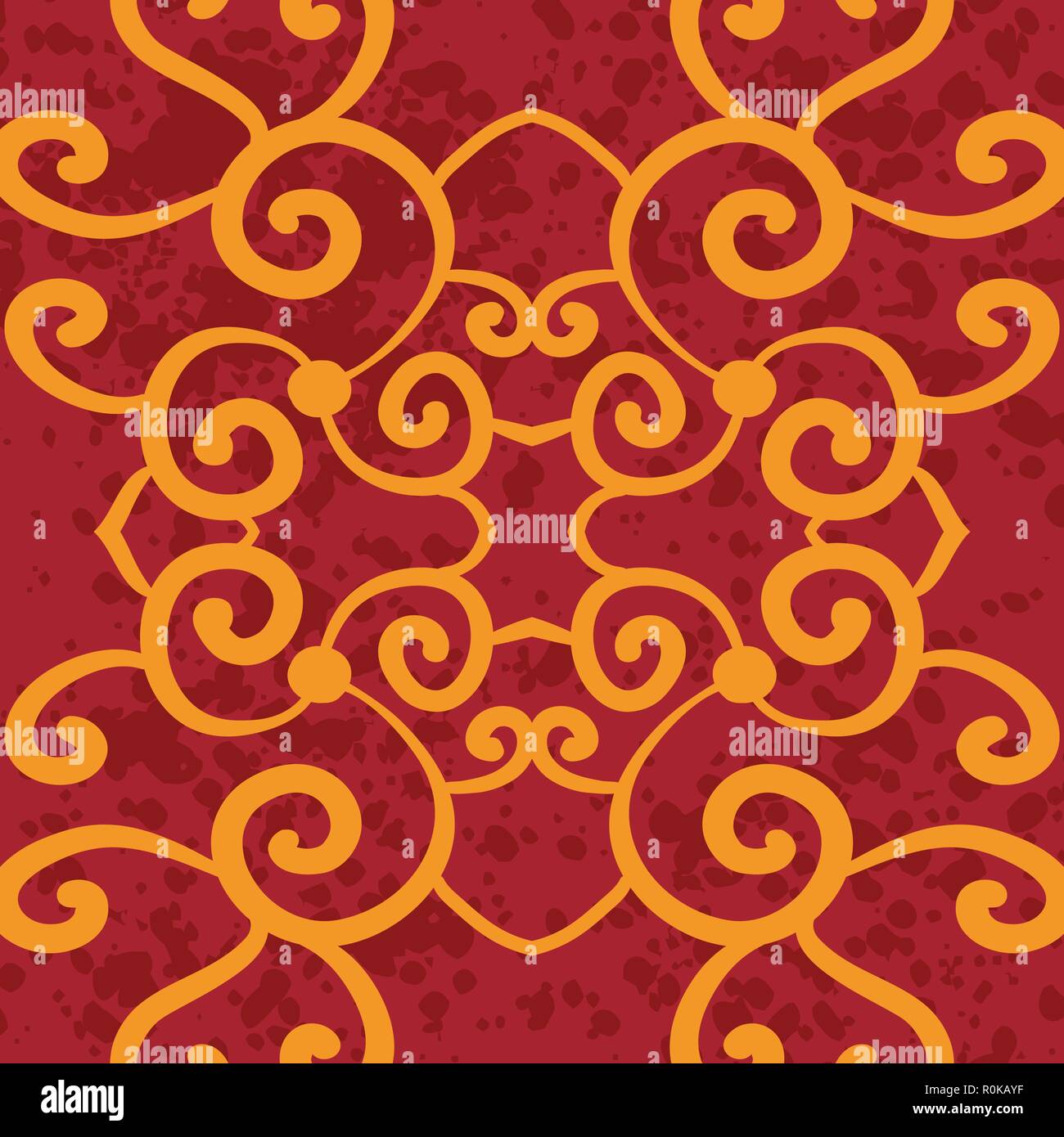 Seamless pattern based on traditional Asian elements Paisley. Stock Vector