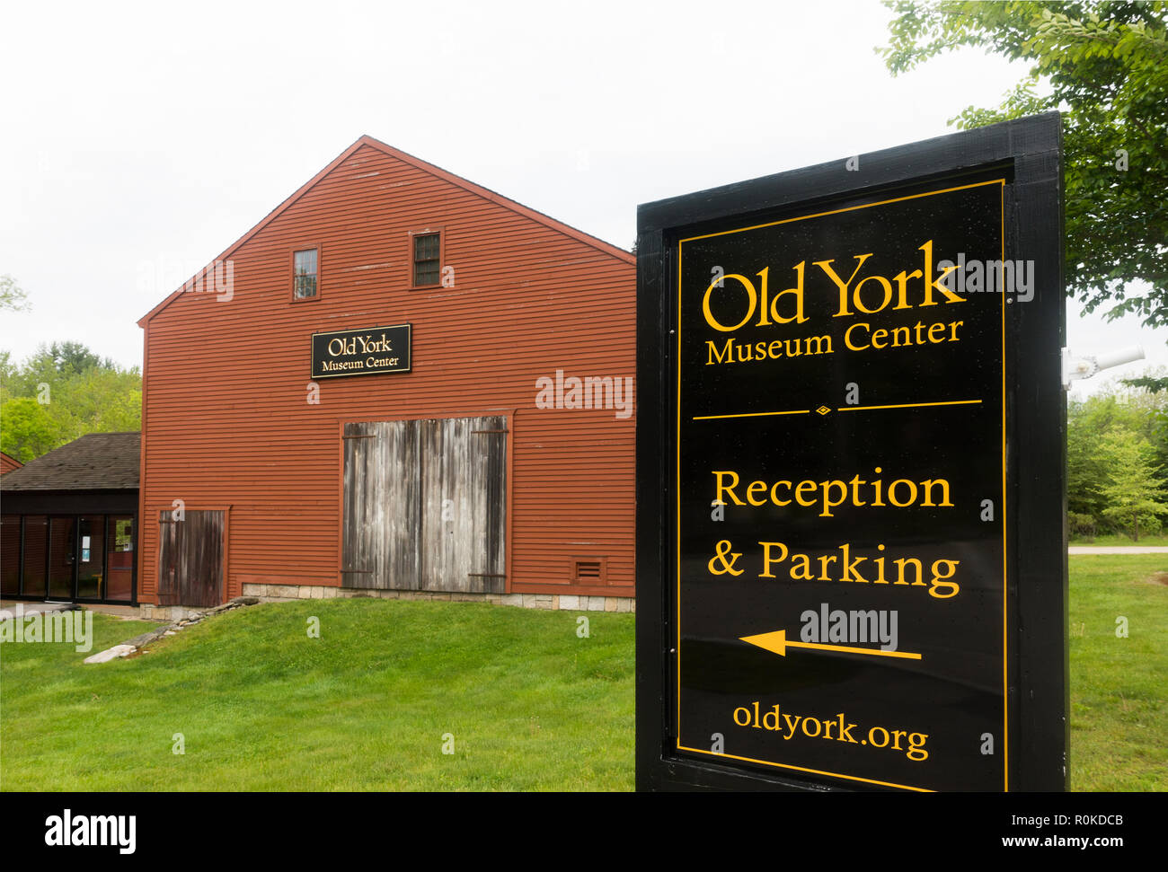 Old York museum center Maine Stock Photo Alamy