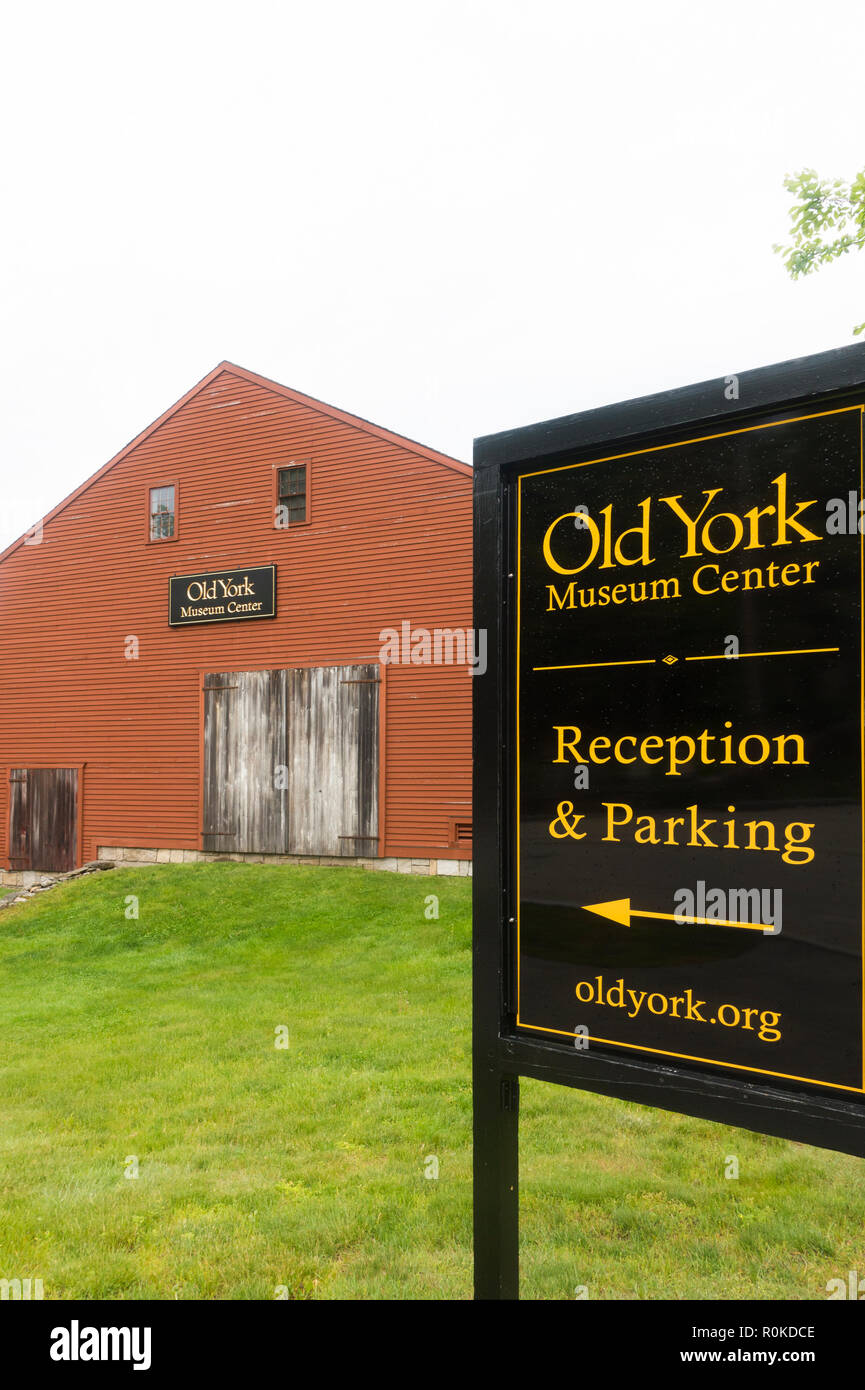 Old York museum center Maine Stock Photo - Alamy