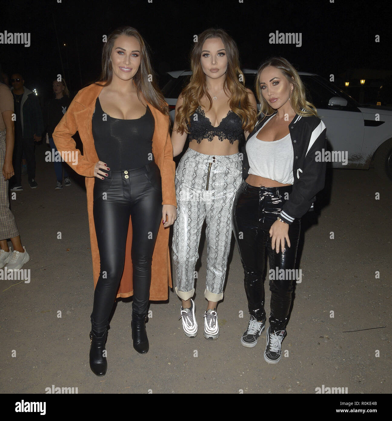 Amelia Chloe and Lauryn Goodman Seen at Shocktober Fest Tulley's Farm