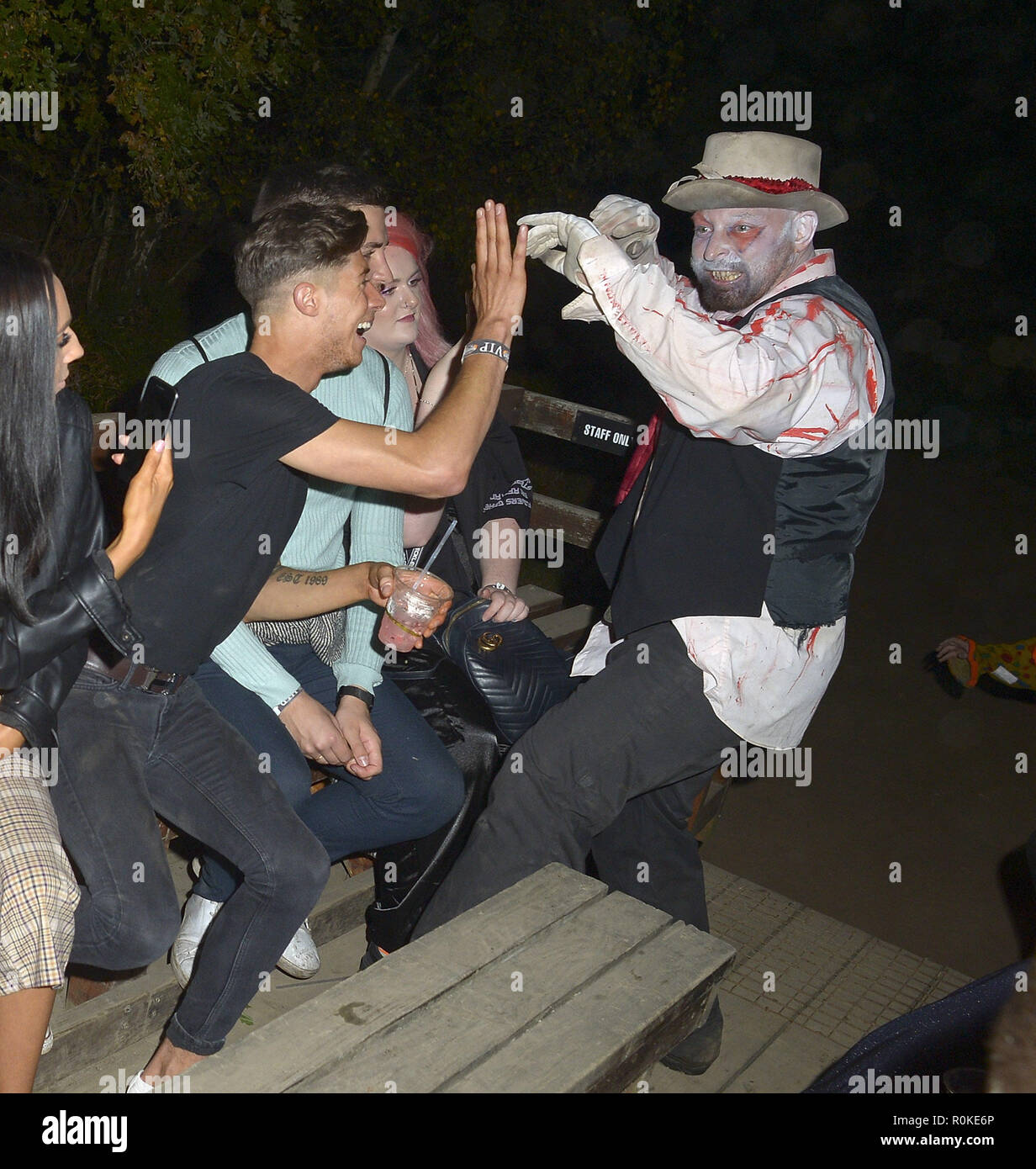 Tulleys Farm Rides Celebrites go on The Hay Ride at Shocktober Fest Tulleys Farm Featuring ...