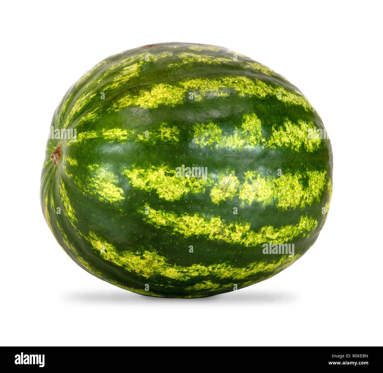 A watermelon isolated on white background Stock Photo - Alamy