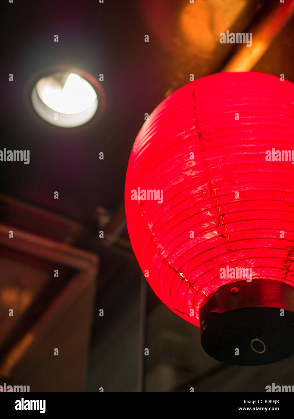 Lanterns light Japan nightlife Bar street district Stock Photo Alamy