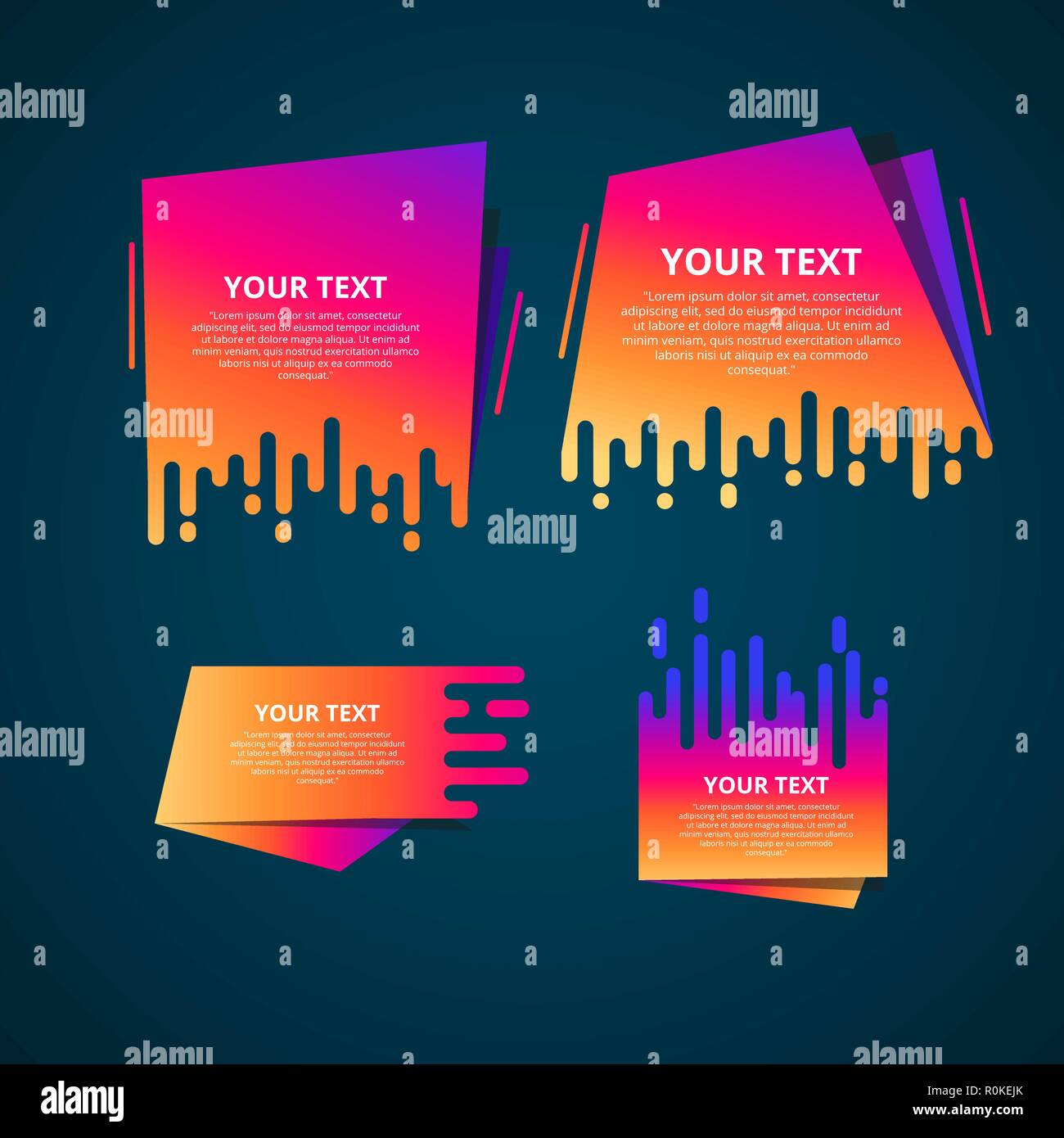 Style text templates speed origami for banner Vector Text Label Stock ...