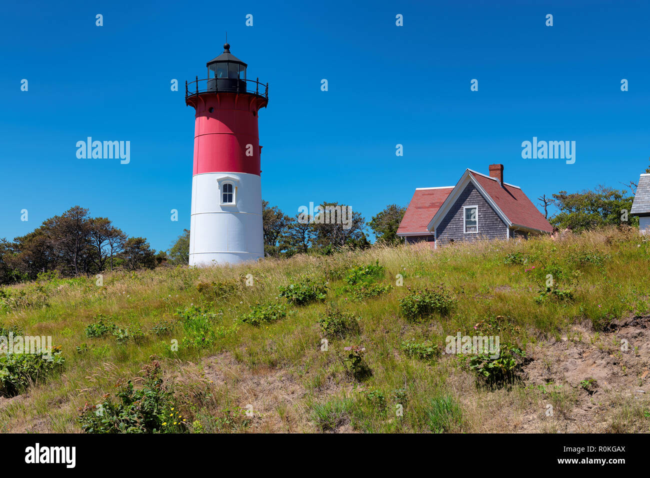 Cape Cod Lighthouse.  Massachusetts Stock Photo