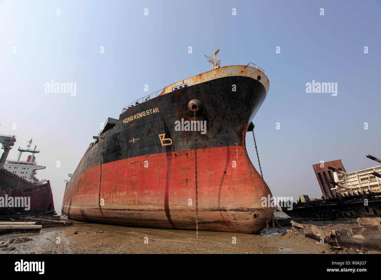 Ship breaking yard at Kumira in Chittagong. Bangladesh is dependent on