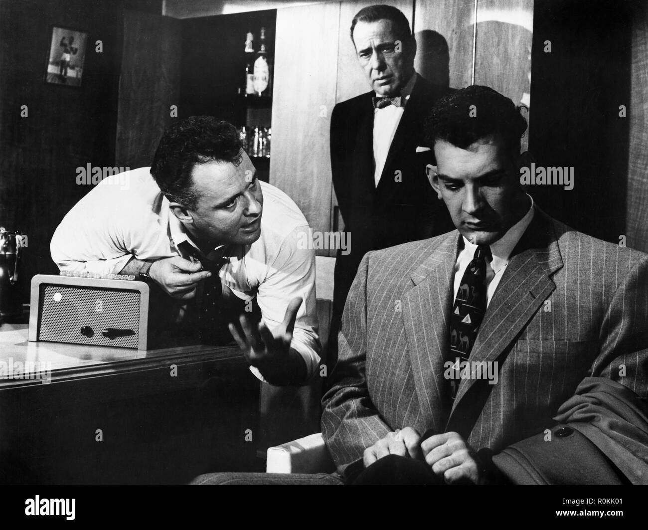 The Harder They Fall, aka: Schmutziger Lorbeer, USA 1956, Regie: Mark Robson, Darsteller: Rod Steiger, Humphrey Bogart, Mike Lane Stock Photo