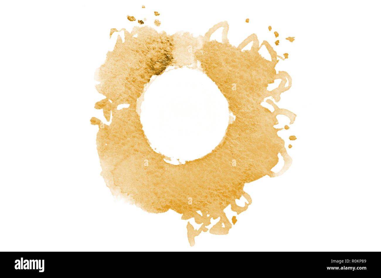 Orange Random Shape Background image of abstract watercolor spots forming a random shape of ...