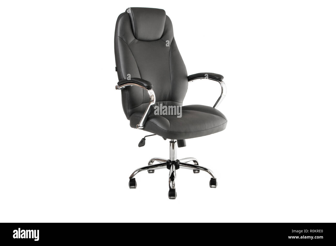 Silver color high spinning bar stool, chair, wood, metal chair, modern designer. Chair isolated