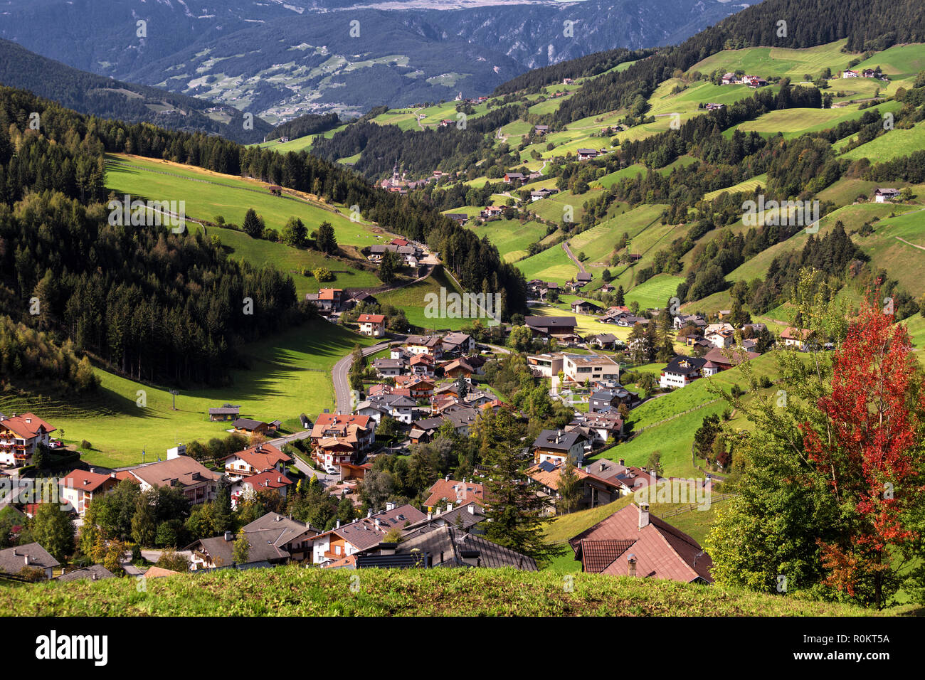 Val Di Funes Trentino Alto Adige Italy The Great Autumnal Colors