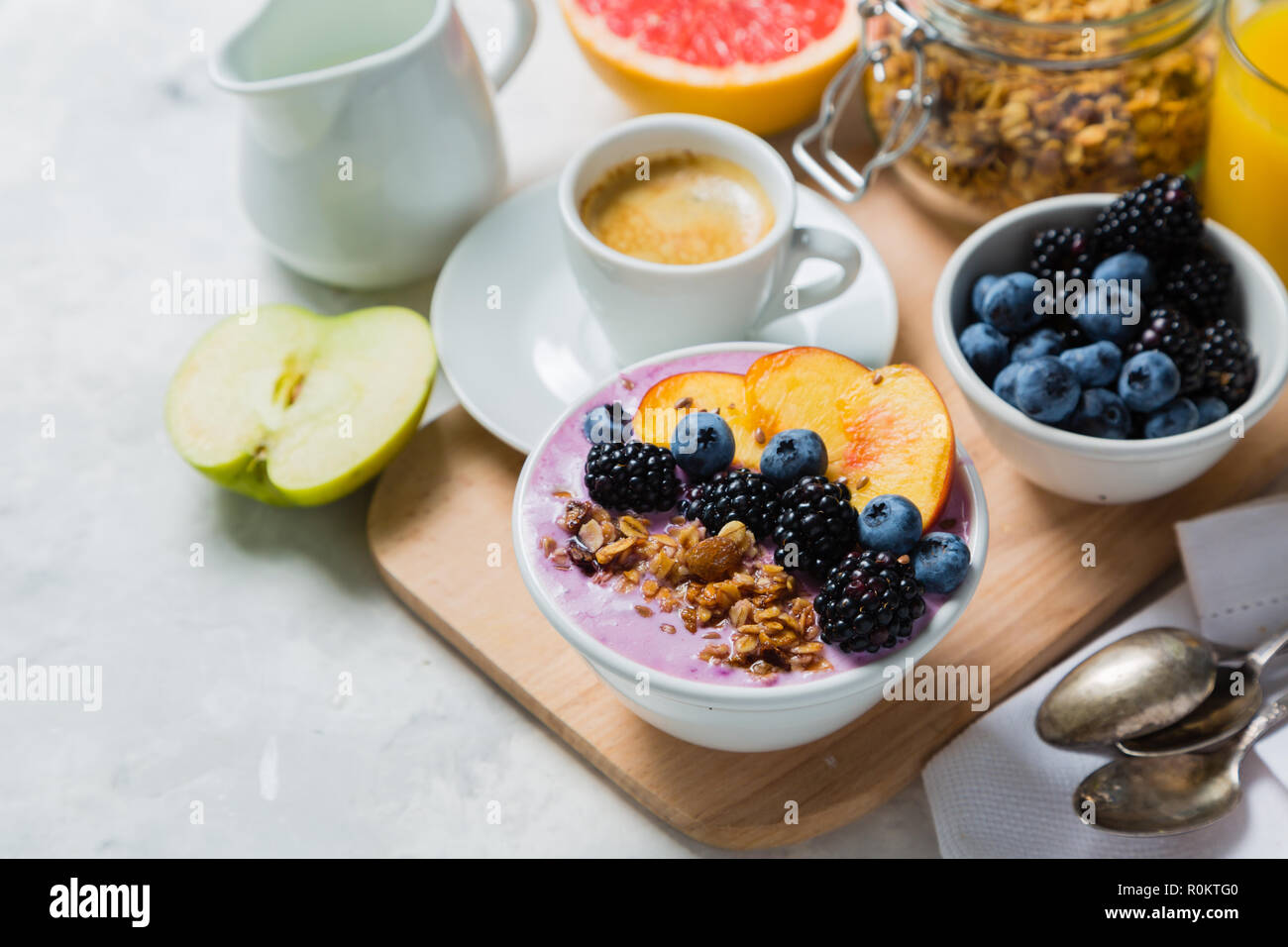 Breakfast and lunch concept - traditional food Stock Photo - Alamy