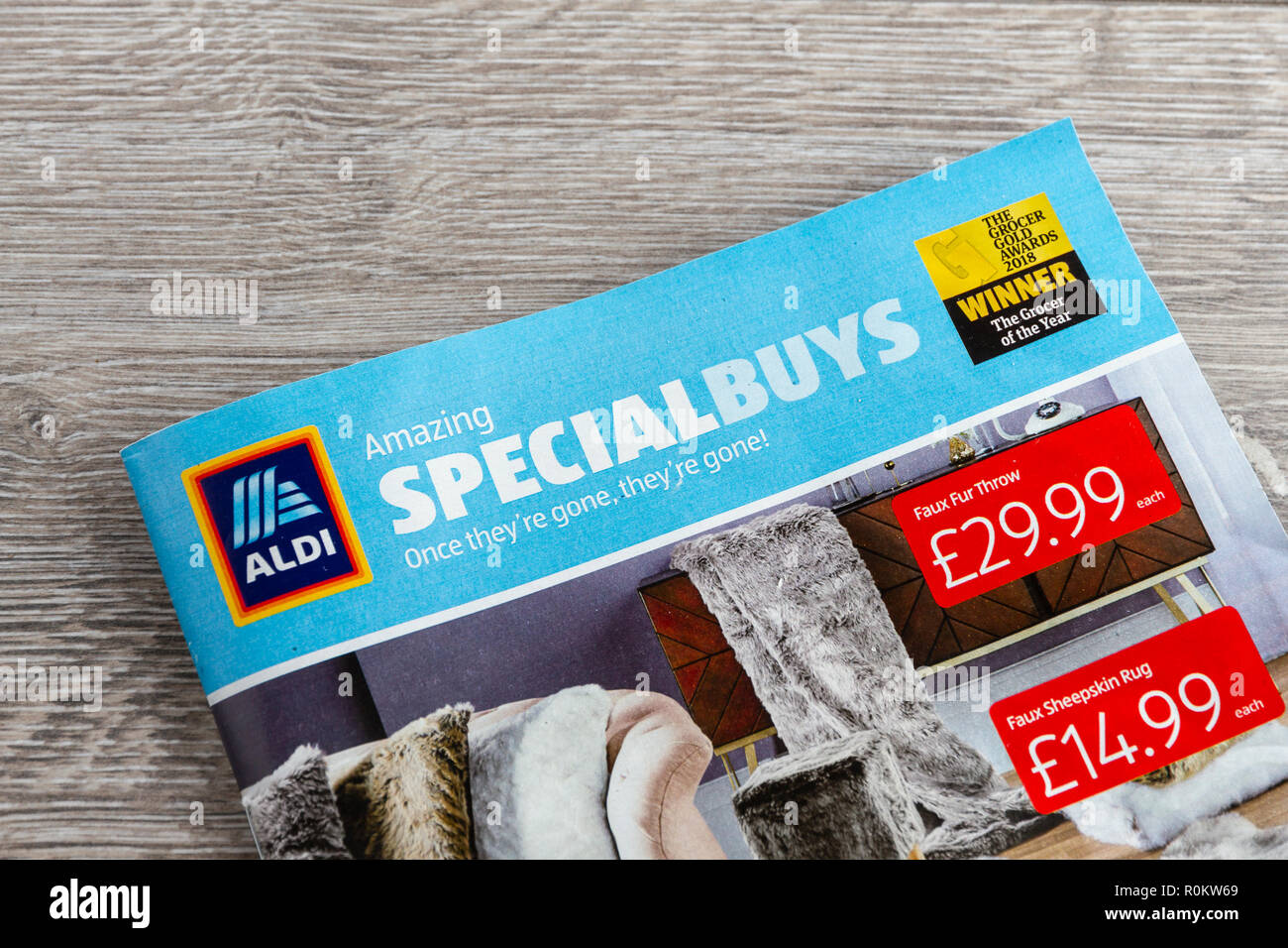 An Aldi Special Buys brochure Stock Photo