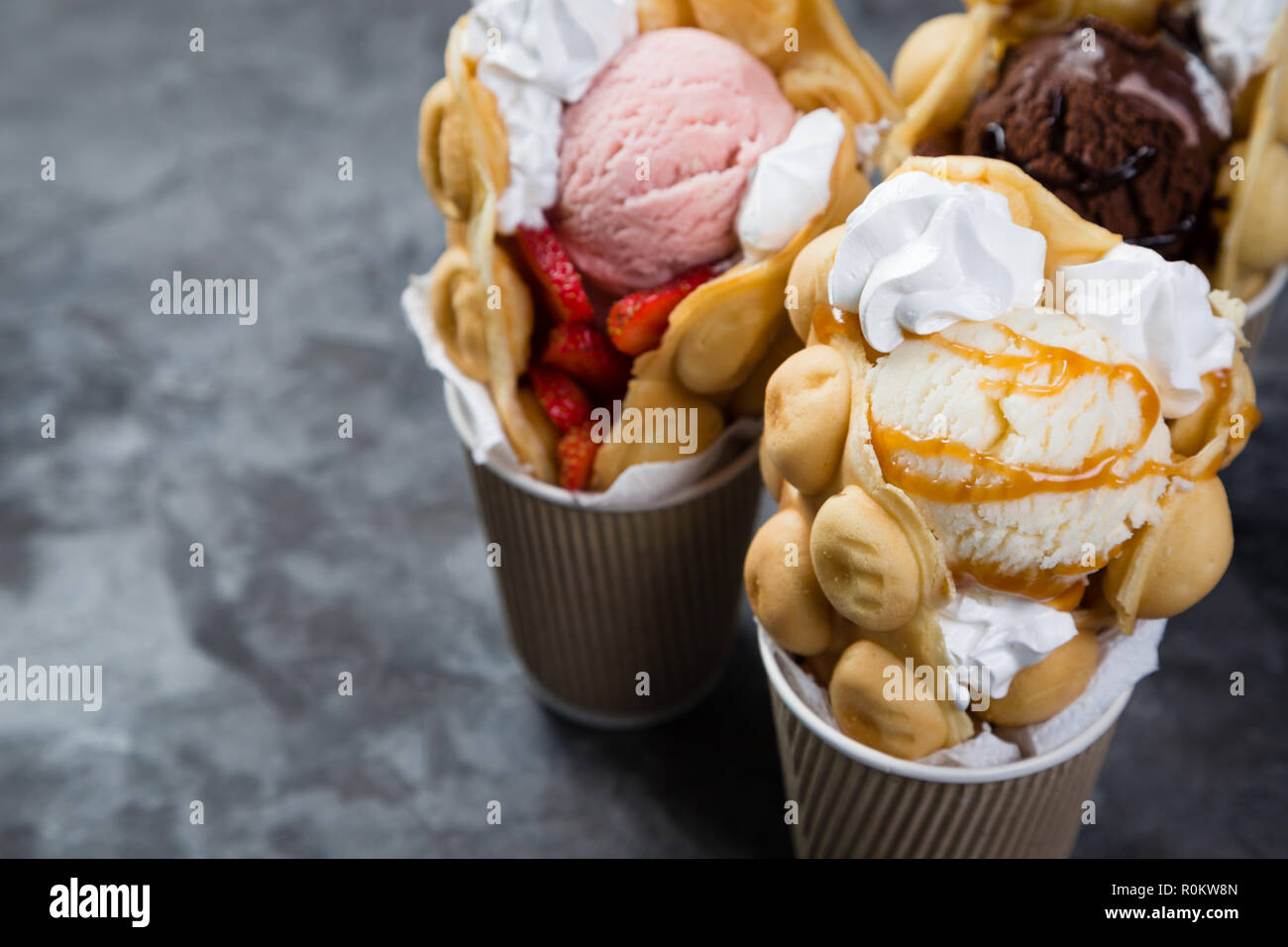 Hong kong waffles Stock Photo - Alamy