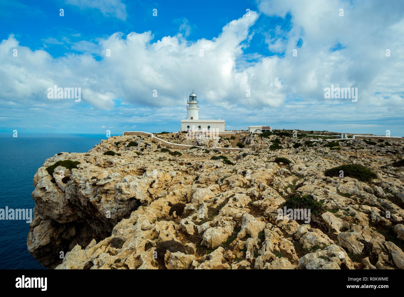 The lighthouse built by the architects Antonio López and Montalvo  is open since 1857 Stock Photo