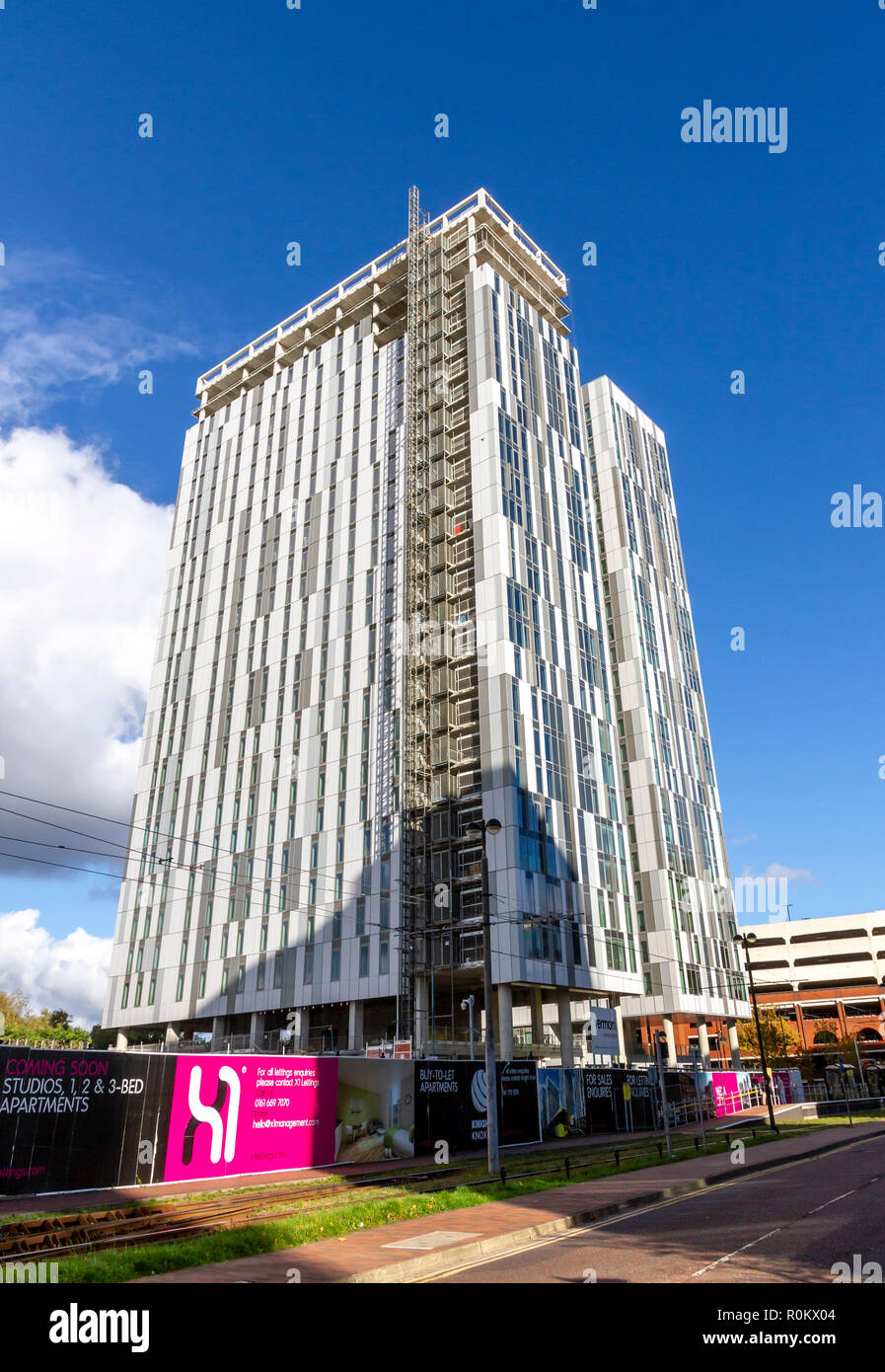 New building construction at MediaCityUK, Salford Quays, Manchester Stock Photo