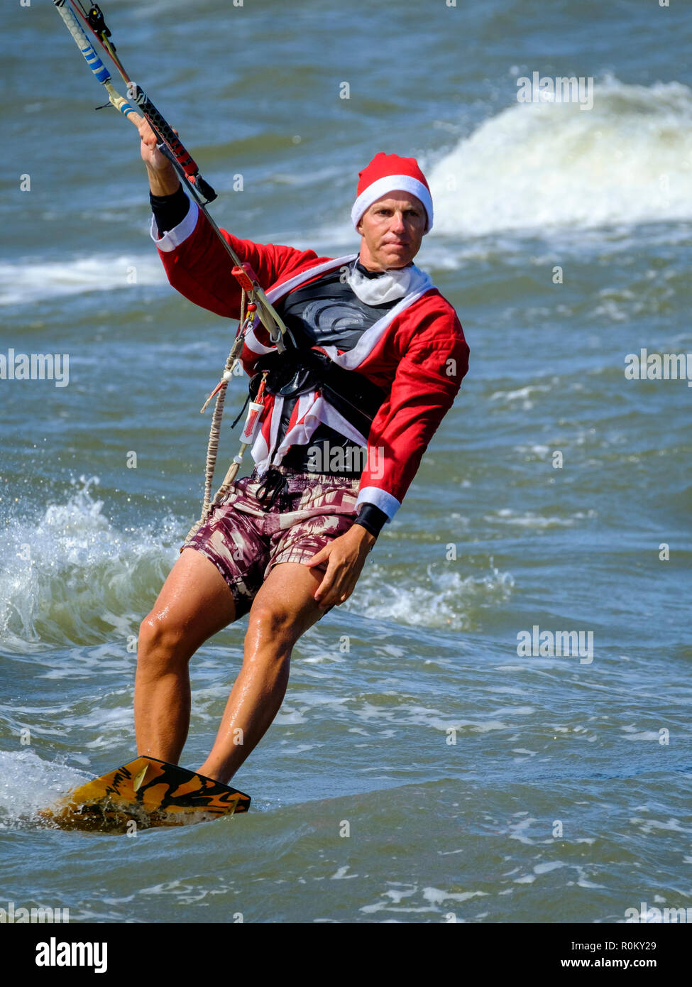 Kitesurfers at Brighton Stock Photo Alamy