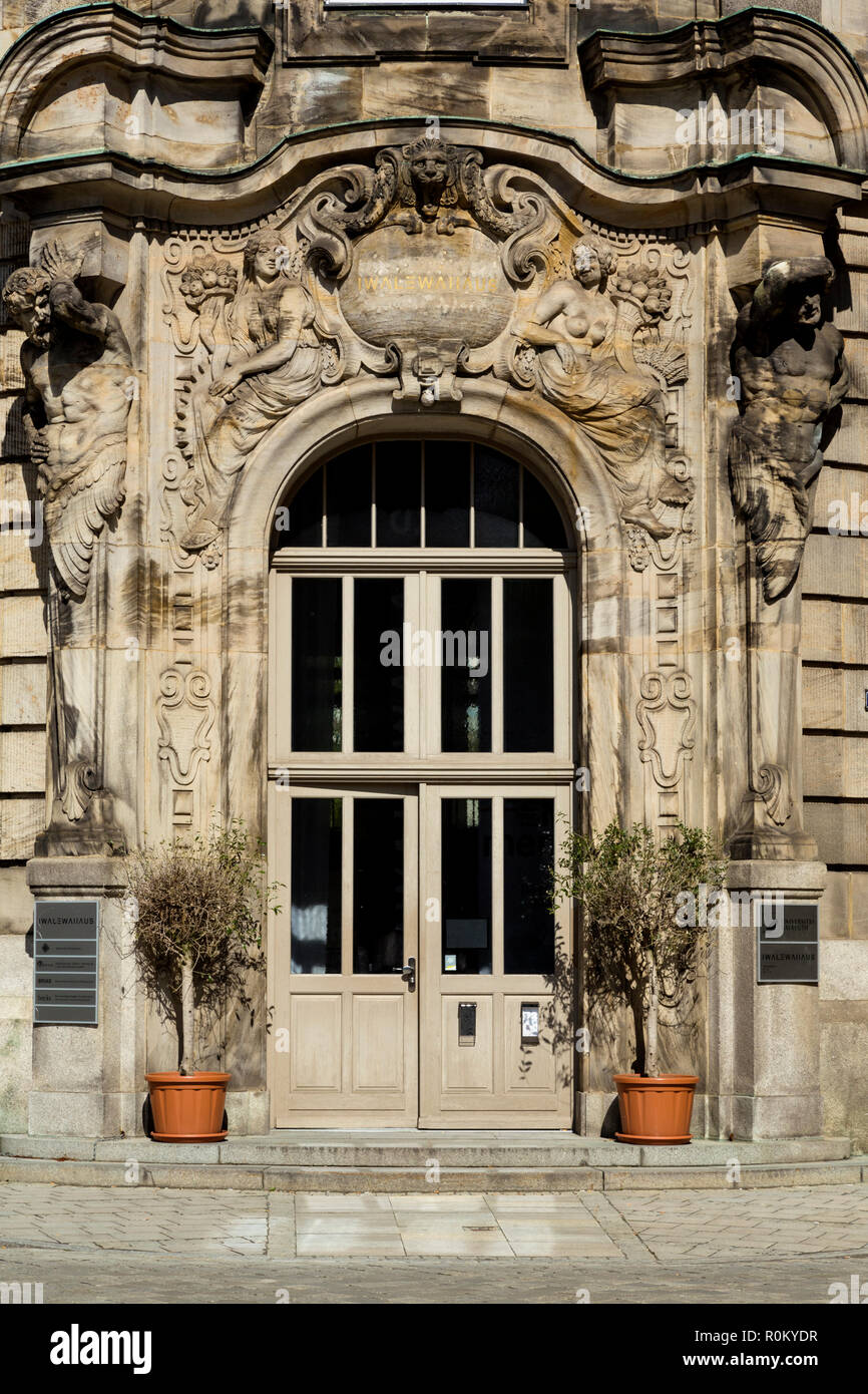 Former Royal Bank Branch, Baroque-style Art Nouveau, 1905-1908, sculptors Martin Mösch and Gottlieb Eigensatz, today the Directorate of Forestry Stock Photo