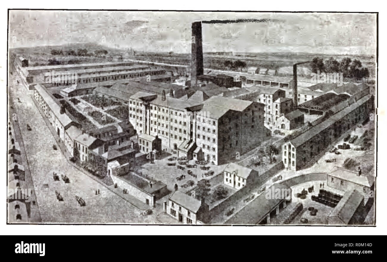 Sketch of Malcolm Brown & Co.'s Dundalk Distillery circa 1892 Stock ...