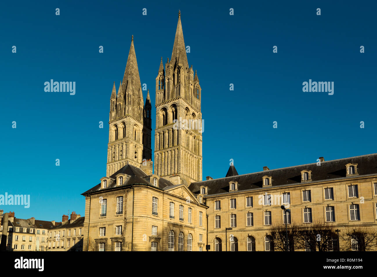 The Abbey of Saint-Étienne church, also known as Abbaye aux Hommes founded in 1063 Stock Photo