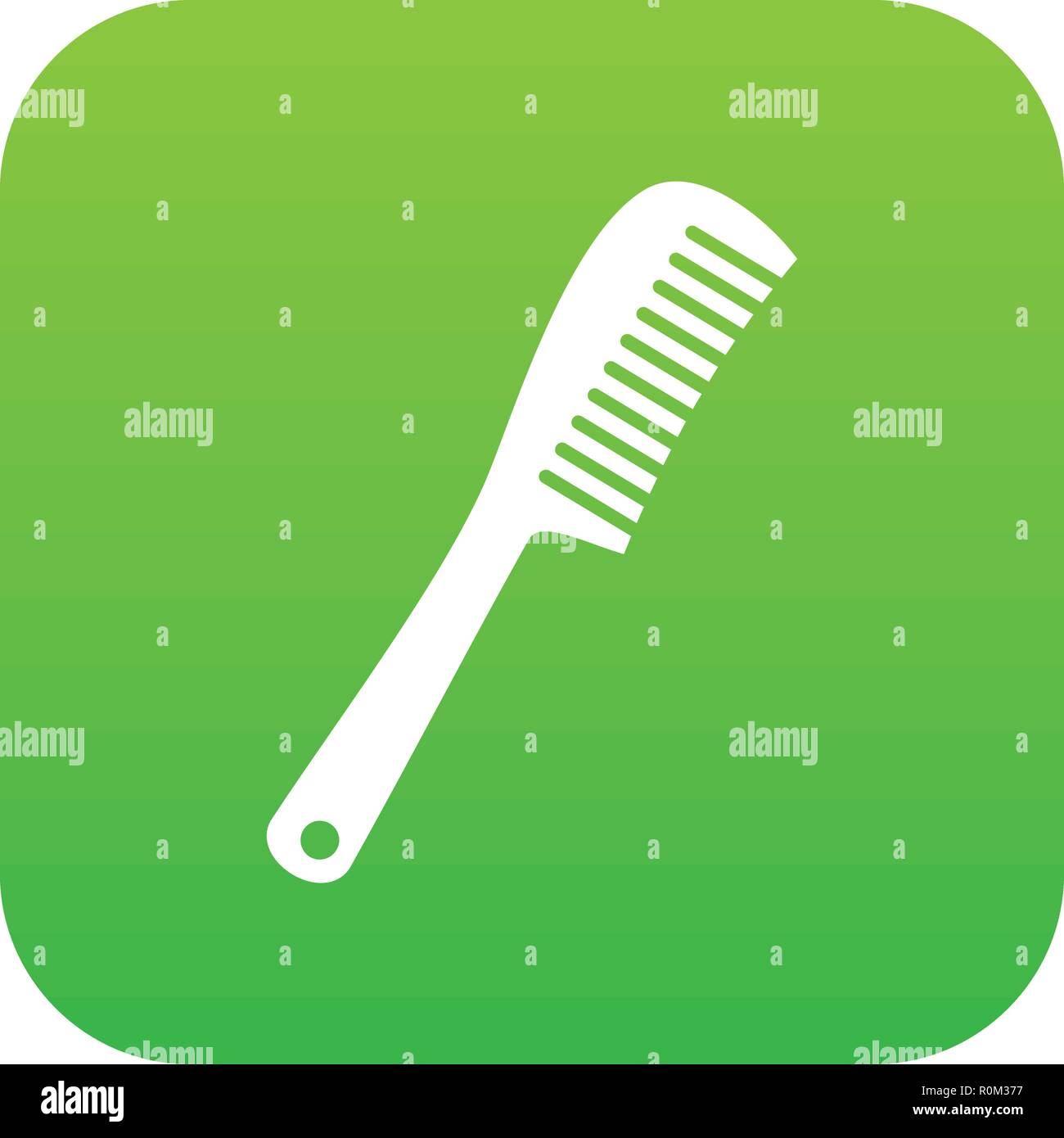 Comb icon digital green Stock Vector Image & Art - Alamy