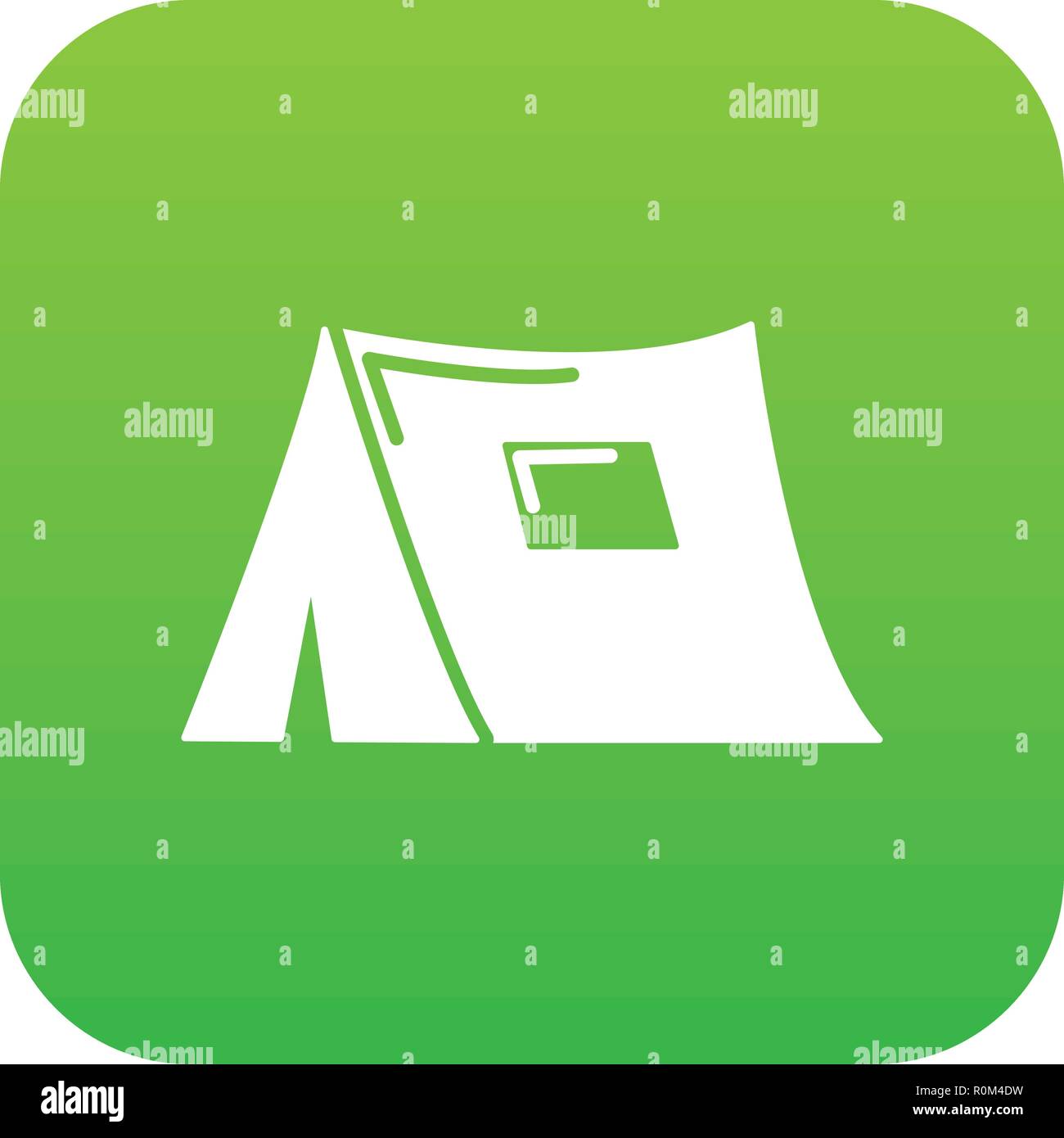 Tourist tent icon green vector Stock Vector Image & Art - Alamy