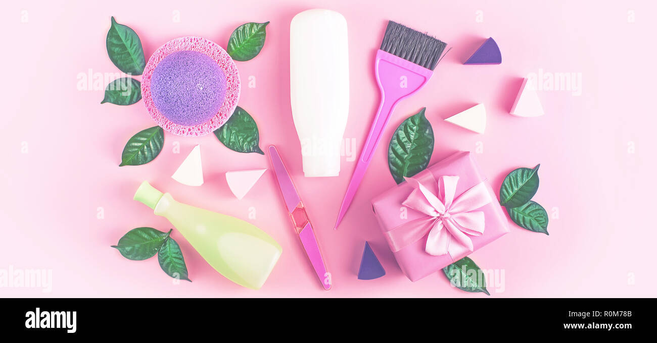 Banner Cosmetic Packaging Plastic Bottle Shampoo Cream Shower Gel