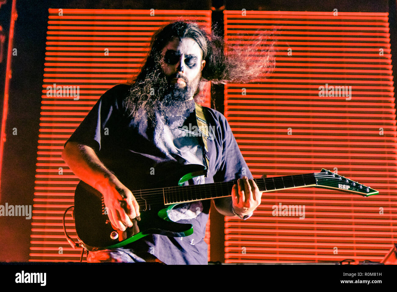 San Diego, California, USA. 3rd Nov, 2018. Stephen Carpenter of