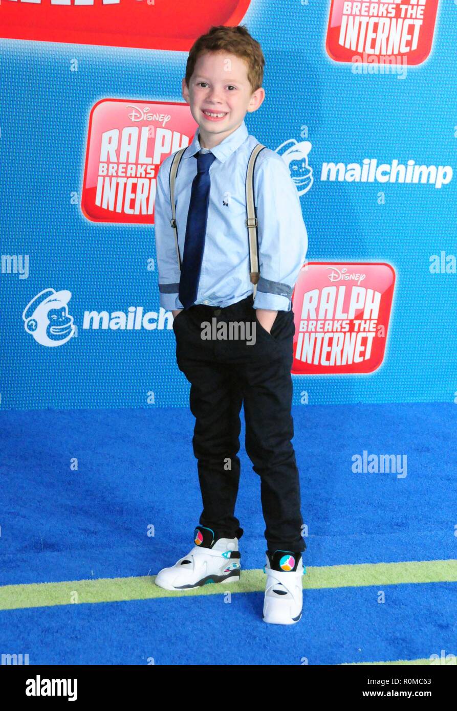 Los Angeles Usa 5th Nov 2018 Actor Gavin Thomas Attends Walt Disney Animation S Ralph Breaks The Internet World Premiere On November 5 2018 At El Capitan Theatre In Los Angeles California Photo