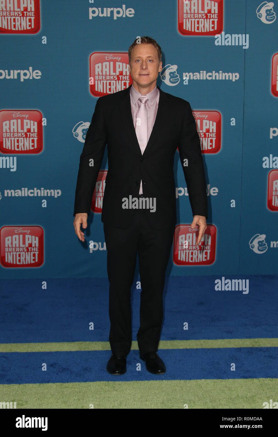 HOLLYWOOD, CA - NOVEMBER 5: Alan Tudyk, at Premiere Of Disney's 