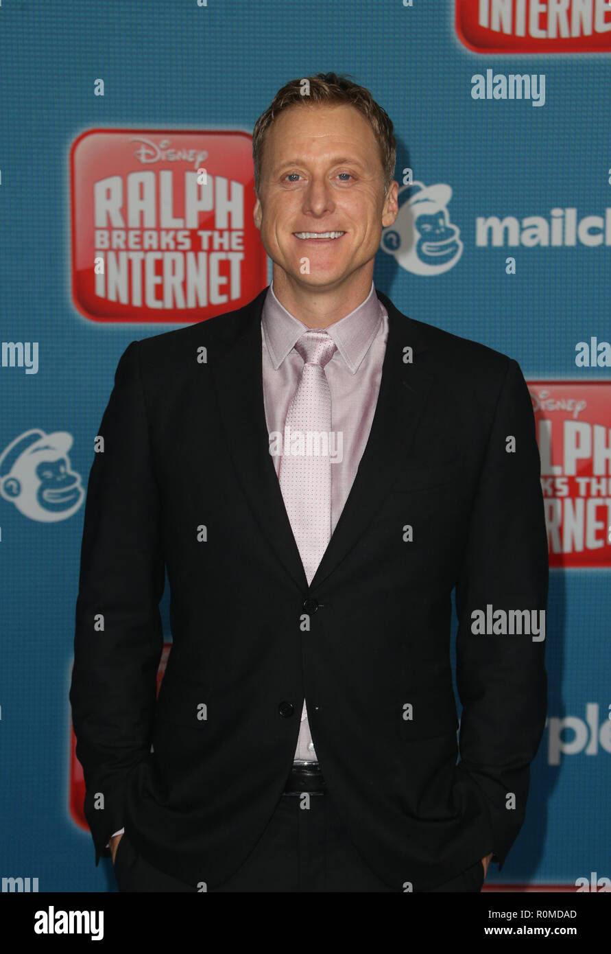 HOLLYWOOD, CA - NOVEMBER 5: Alan Tudyk, at Premiere Of Disney's 
