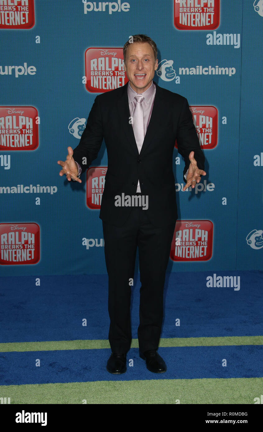 HOLLYWOOD, CA - NOVEMBER 5: Alan Tudyk, at Premiere Of Disney's 