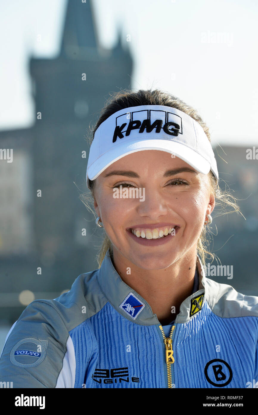 Prague, Czech Republic. 06th Nov, 2018. Czech professional golfer Klara