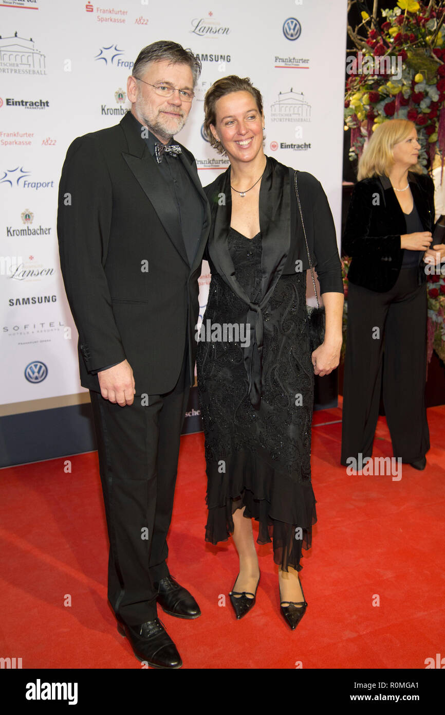 Steffi NERIUS; former javelin thrower, with Frank ARENTZ red carpet