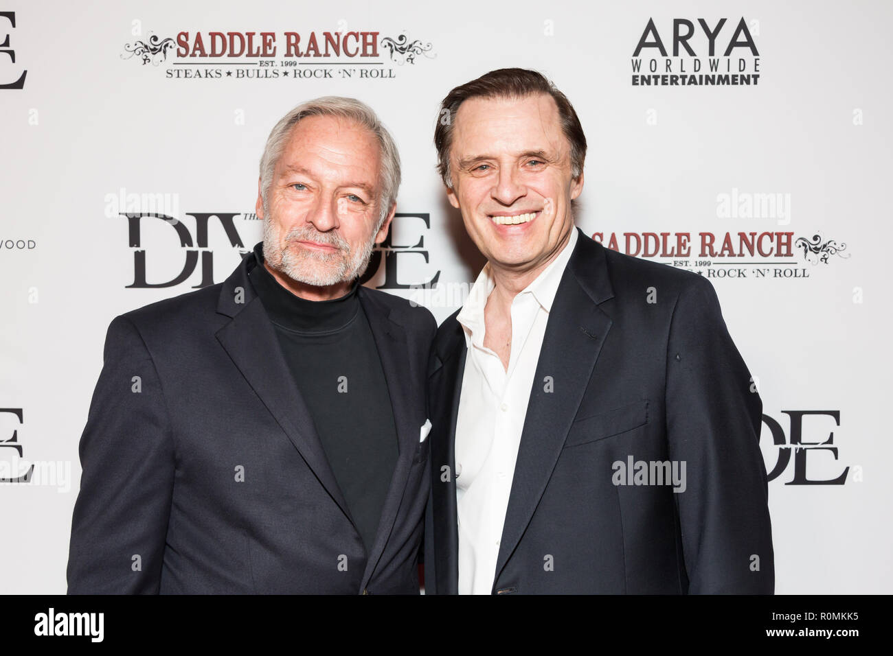 Los Angeles, USA. 05th November, 2018. Perry King (left) and Joe Penny ...