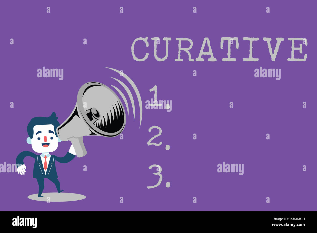 Text sign showing Curative. Conceptual photo Something that has ...