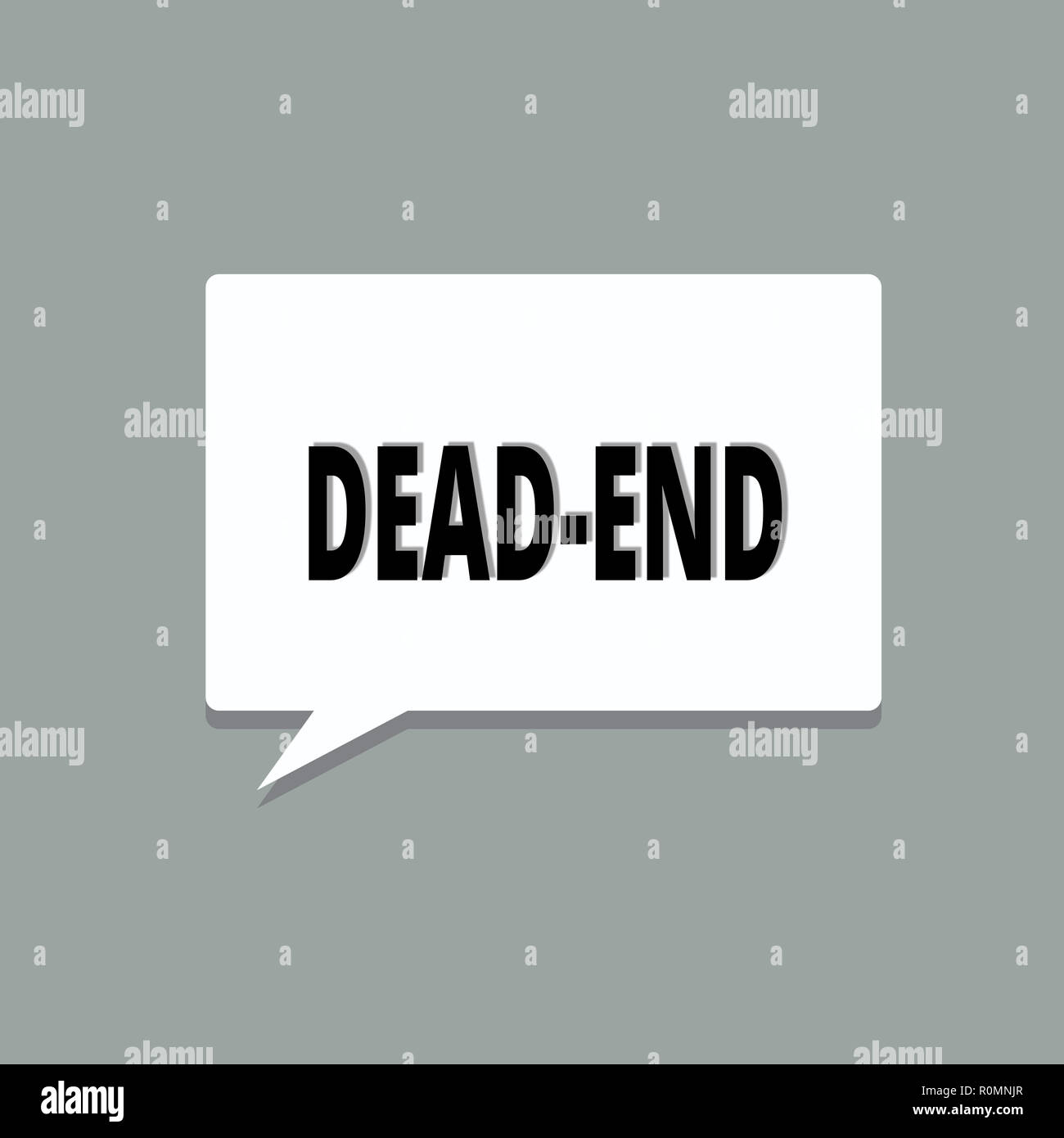 Handwriting Text Dead End Concept Meaning Reaching Limit Of Road Or Passage From Which No Exit Is Possible Stock Photo Alamy