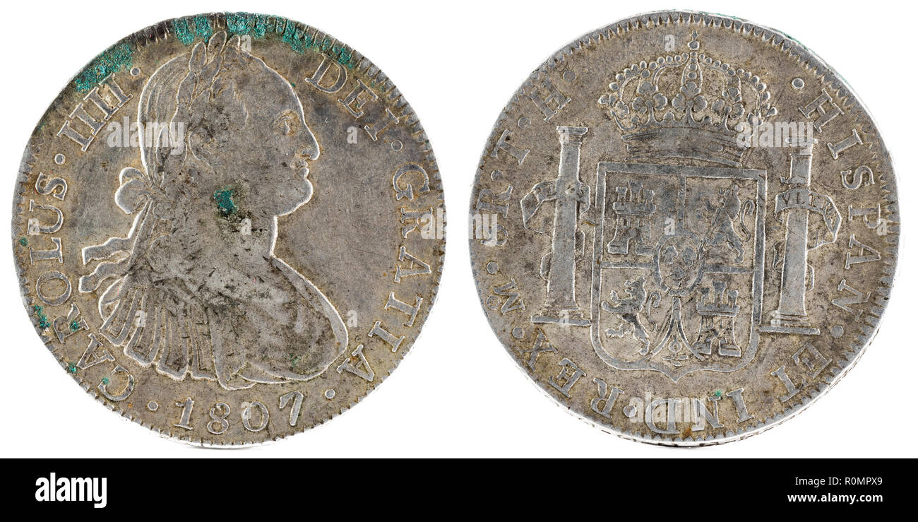 Old Spanish Coins With Cross