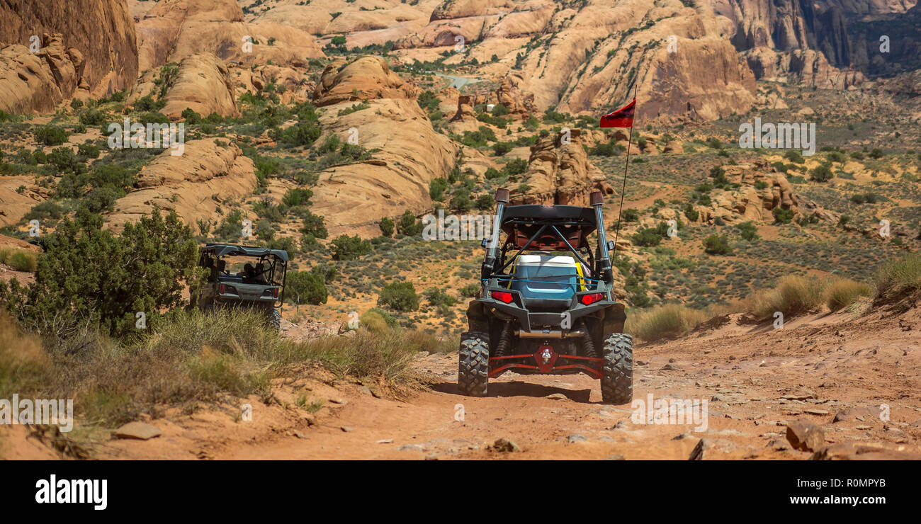 Off road views in the wilderness of Moab Utah Stock Photo Alamy