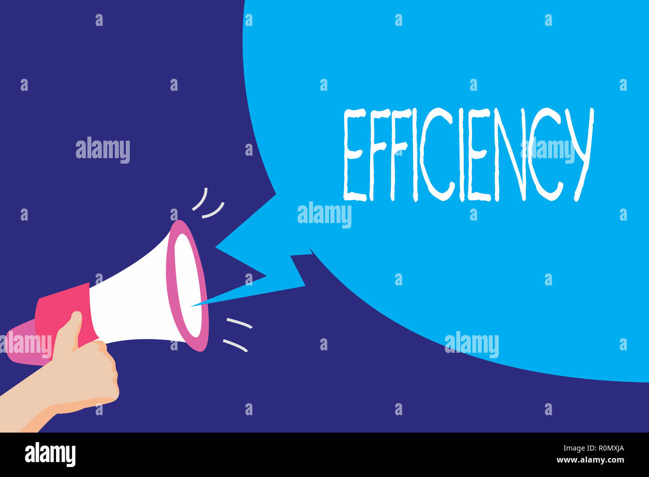 Text sign showing Efficiency. Conceptual photo State or quality of ...