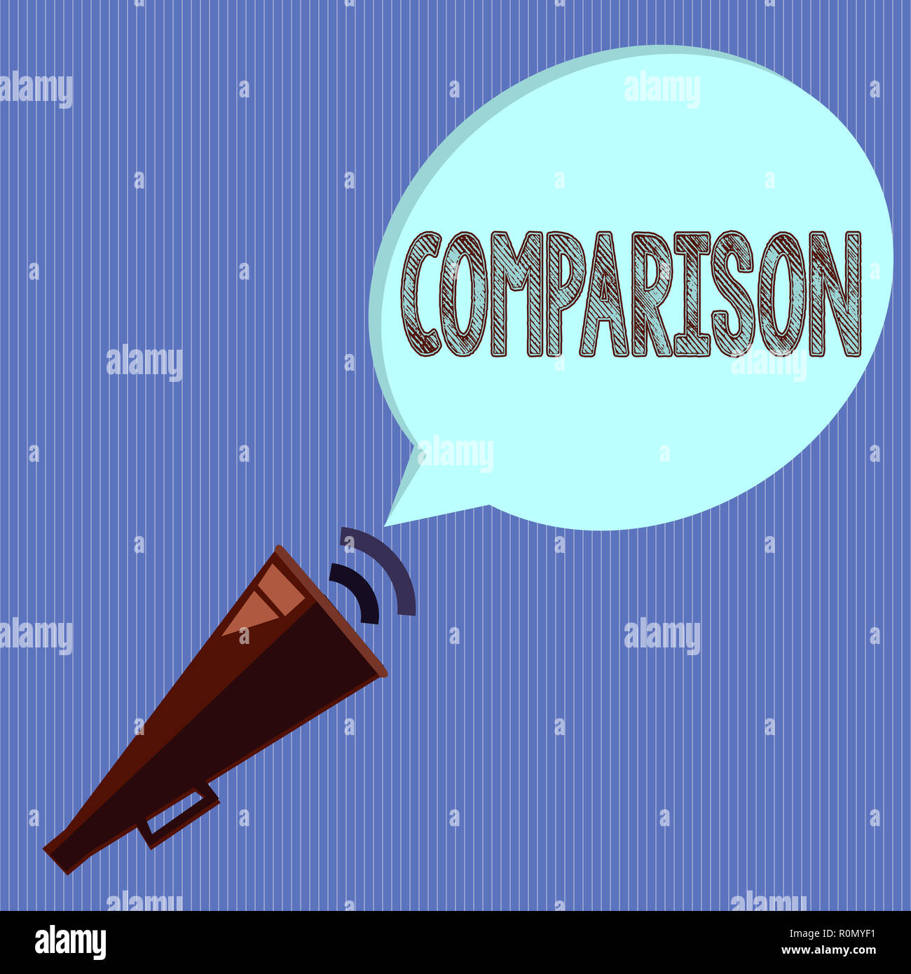 Word writing text Comparison. Business concept for Estimate