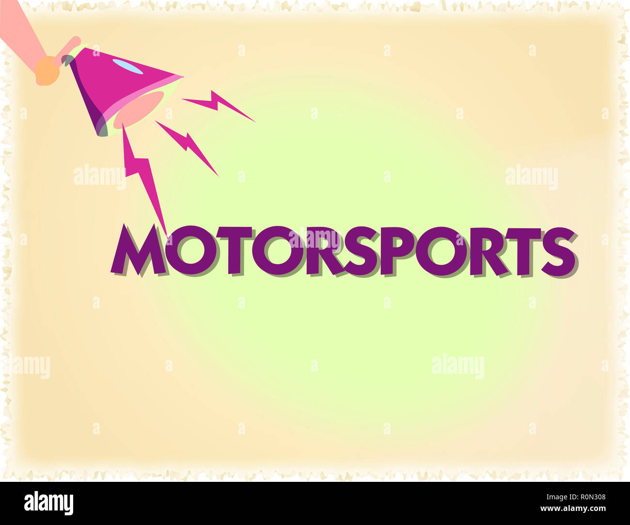 Word writing text Motorsports. Business concept for Competitive