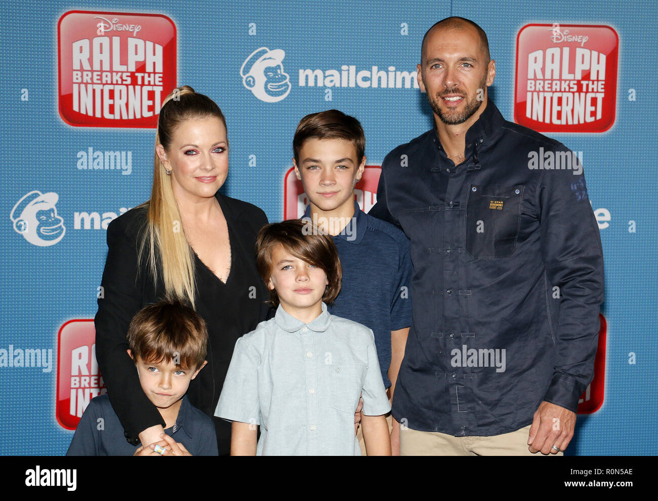 Melissa Joan Hart and Mark Wilkerson at the World premiere of 'Ralph